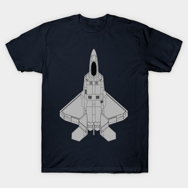 F-35 Lockheed Martin Lightning II Avation Design T-Shirt by Avion